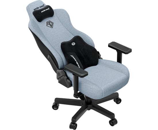 Кресло игровое AndaSeat Kaiser 3E Fabric XL Gray/Blue (AD23YC-XL-09-T-CF-T01), изображение 7 Кресло игровое AndaSeat Kaiser 3E Fabric XL Gray/Blue (AD23YC-XL-09-T-CF-T01), изображение 7
