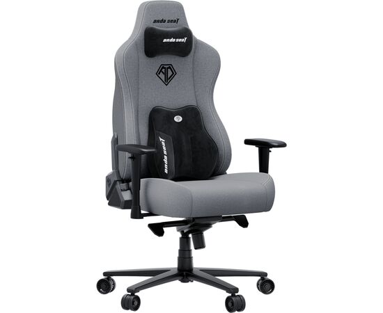 Кресло игровое AndaSeat Novis Plus Fabric XL Grey (AD23YC-XL-01-G-F-G04), изображение 2 Кресло игровое AndaSeat Novis Plus Fabric XL Grey (AD23YC-XL-01-G-F-G04), изображение 2