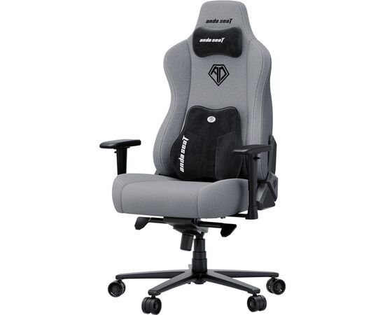 Кресло игровое AndaSeat Novis Plus Fabric XL Grey (AD23YC-XL-01-G-F-G04), изображение 3 Кресло игровое AndaSeat Novis Plus Fabric XL Grey (AD23YC-XL-01-G-F-G04), изображение 3