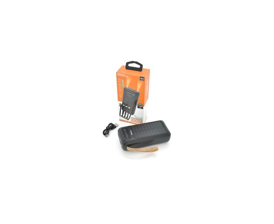 Батарея универсальная ACL 30000mAh, SOLAR, Type-C/Lighting/Micro/USB, Black (PW-61B), изображение 2 Батарея универсальная ACL 30000mAh, SOLAR, Type-C/Lighting/Micro/USB, Black (PW-61B), изображение 2