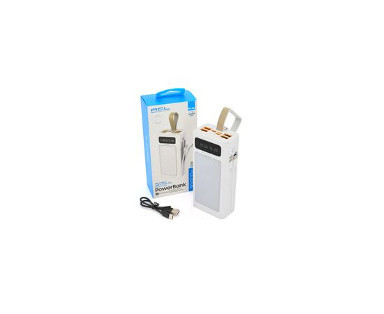 Батарея универсальная ACL 30000mAh, LIGHTER, Type-C + Lighting, White (PW-85), изображение 3 Батарея универсальная ACL 30000mAh, LIGHTER, Type-C + Lighting, White (PW-85), изображение 3