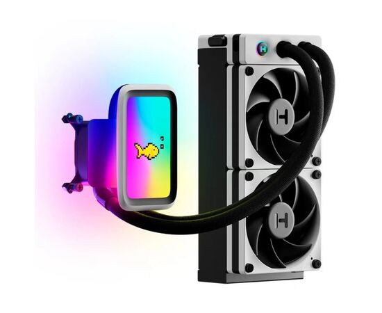 Система жидкостного охлаждения Hyte THICC Q60 5'''' LCD (FAN-HYTE-Q60-BW), изображение 3 Система жидкостного охлаждения Hyte THICC Q60 5'''' LCD (FAN-HYTE-Q60-BW), изображение 3