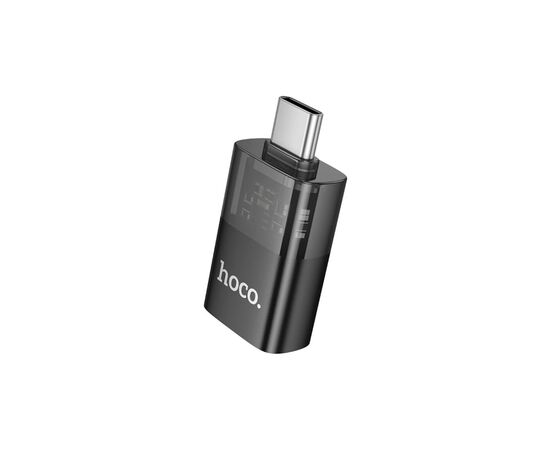 Переходник OTG USB 3.0 AF to USB-C Black HOCO (6942007647199), изображение 2 Переходник OTG USB 3.0 AF to USB-C Black HOCO (6942007647199), изображение 2