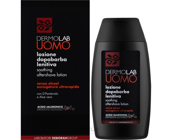 Лосьон после бритья Dermolab Uomo Успокаивающий Для всех типов кожи 120 мл (8009518392548), изображение 2 Лосьон после бритья Dermolab Uomo Успокаивающий Для всех типов кожи 120 мл (8009518392548), изображение 2
