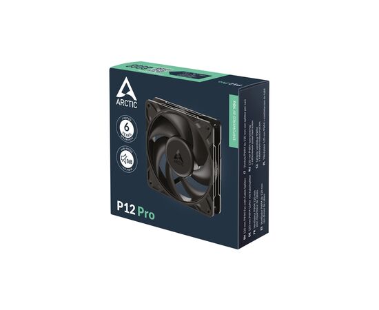 Кулер для корпуса Arctic P12 PRO (ACFAN00305A), изображение 6 Кулер для корпуса Arctic P12 PRO (ACFAN00305A), изображение 6