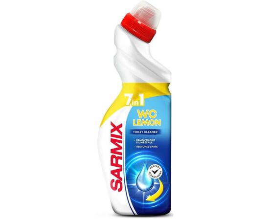 Средство для чистки унитаза Sarmix Лимон 750 мл (4820268103888) Средство для чистки унитаза Sarmix Лимон 750 мл (4820268103888)