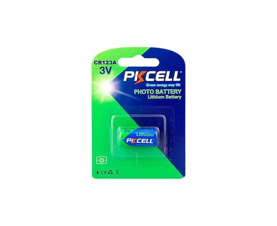 Батарейка CR 123A 3V Lithium PkCell (CR123A-1B) Батарейка CR 123A 3V Lithium PkCell (CR123A-1B)