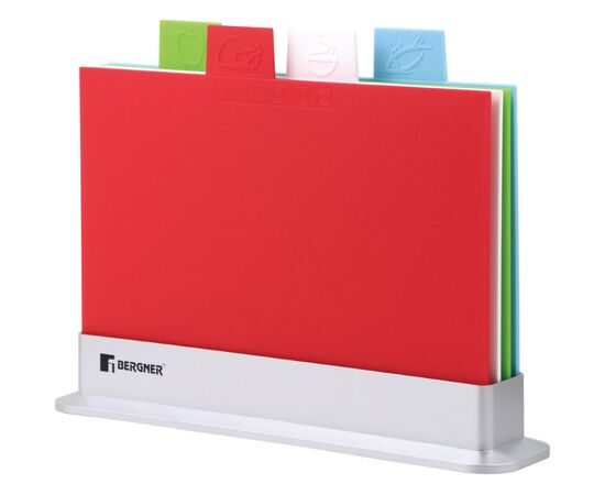 Разделочная доска Bergner Colors, Набір 5 предметів (BG-39951-MT)
