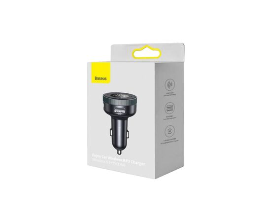 FM модулятор Baseus Baseus Enjoy Car Wireless MP3 Charger Black (CCLH-01), изображение 5 FM модулятор Baseus Baseus Enjoy Car Wireless MP3 Charger Black (CCLH-01), изображение 5