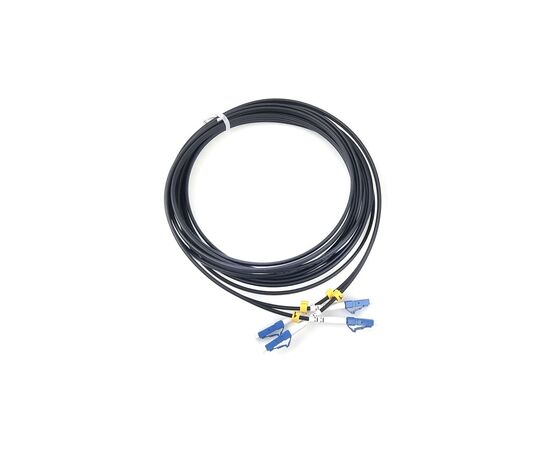 Оптический патчкорд LC/UPC-LC/UPC, Multimode (50/125, OM3), LSZH, Duplex, black, 5m Eserver (ES-LC-LC/UPC-5-MM-D), изображение 2 Оптический патчкорд LC/UPC-LC/UPC, Multimode (50/125, OM3), LSZH, Duplex, black, 5m Eserver (ES-LC-LC/UPC-5-MM-D), изображение 2