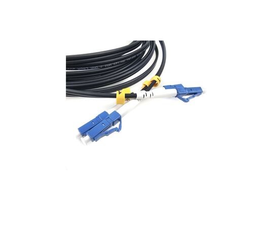 Оптический патчкорд LC/UPC-LC/UPC, Multimode (50/125, OM3), LSZH, Duplex, black, 5m Eserver (ES-LC-LC/UPC-5-MM-D), изображение 4 Оптический патчкорд LC/UPC-LC/UPC, Multimode (50/125, OM3), LSZH, Duplex, black, 5m Eserver (ES-LC-LC/UPC-5-MM-D), изображение 4