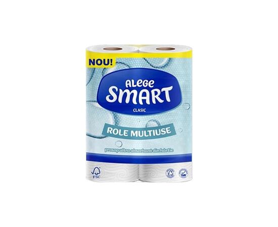 Бумажные полотенца Smart Tissue Classic 2 слоя 50 отрывов 11 м 2 рулона (5944582100282)