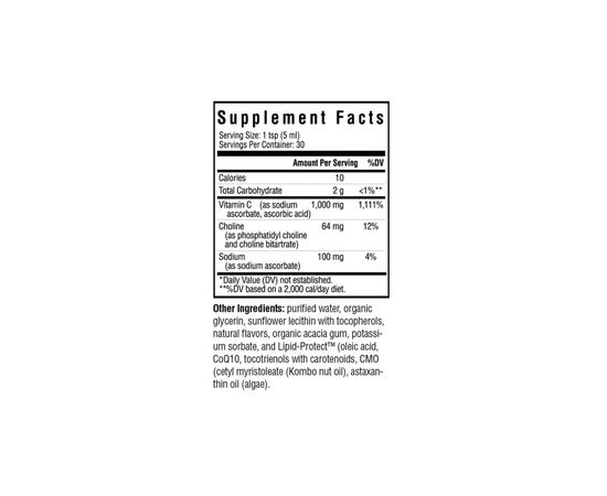 Витаминно-минеральный комплекс Seeking Health Витамин С липосомальный, 1000 мг, Liposomal Vitamin C, 150 мл (SKH52130), изображение 2 Витаминно-минеральный комплекс Seeking Health Витамин С липосомальный, 1000 мг, Liposomal Vitamin C, 150 мл (SKH52130), изображение 2