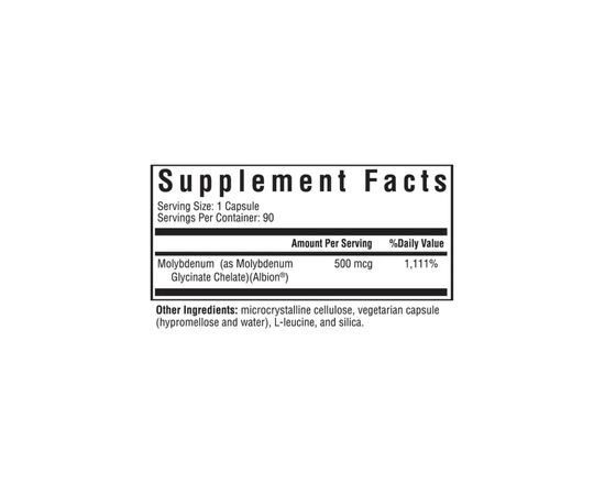 Витаминно-минеральный комплекс Seeking Health Молибден, 500 мкг, Molybdenum, 90 капсул (SKH-52071), изображение 2 Витаминно-минеральный комплекс Seeking Health Молибден, 500 мкг, Molybdenum, 90 капсул (SKH-52071), изображение 2