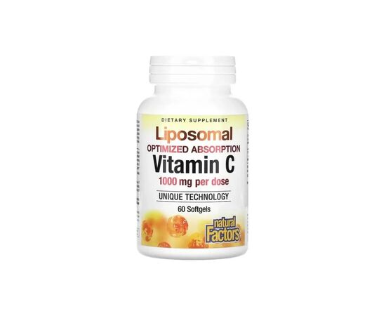 Витаминно-минеральный комплекс Natural Factors Витамин С липосомальный, 1000 мг, Liposomal Vitamin C, 60 гелевых к (NFS-01323) Витаминно-минеральный комплекс Natural Factors Витамин С липосомальный, 1000 мг, Liposomal Vitamin C, 60 гелевых к (NFS-01323)