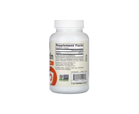 Витаминно-минеральный комплекс Jarrow Formulas Кверцетин, 500 мг, Vegan Quercetin, 100 вегетерианских капсул (JRW-14016), изображение 2 Витаминно-минеральный комплекс Jarrow Formulas Кверцетин, 500 мг, Vegan Quercetin, 100 вегетерианских капсул (JRW-14016), изображение 2