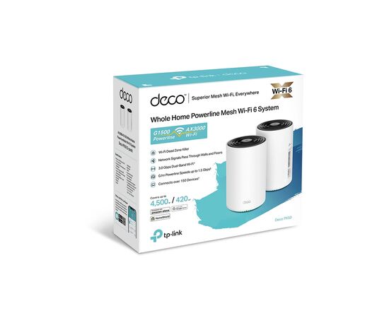 Маршрутизатор TP-Link DECO-PX50-2-PACK, изображение 3 Маршрутизатор TP-Link DECO-PX50-2-PACK, изображение 3