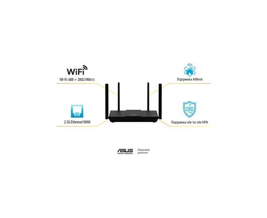 Маршрутизатор ASUS RT-BE50 (90IG09U0-MO3S00), изображение 10 Маршрутизатор ASUS RT-BE50 (90IG09U0-MO3S00), изображение 10