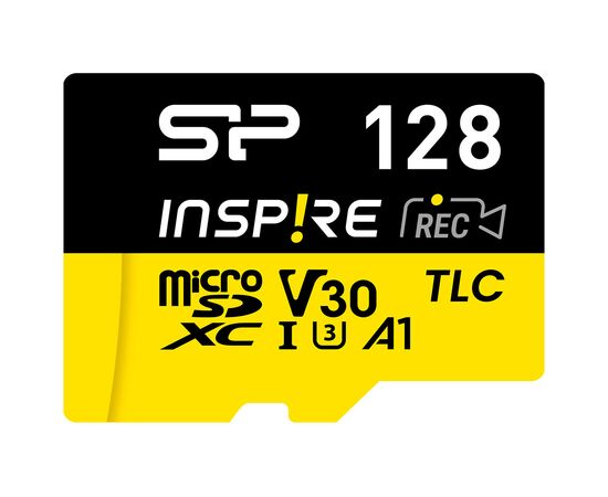 Карта памяти Silicon Power 128GB microSDXC class 10 UHS-I U3 V30 A1 Inspire (SP128GBSTXLV3V1NSP), изображение 2 Карта памяти Silicon Power 128GB microSDXC class 10 UHS-I U3 V30 A1 Inspire (SP128GBSTXLV3V1NSP), изображение 2