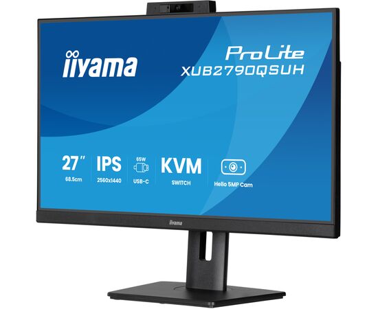 Монітор iiyama XUB2790QSUH-B2, зображення 4 Монітор iiyama XUB2790QSUH-B2, зображення 4