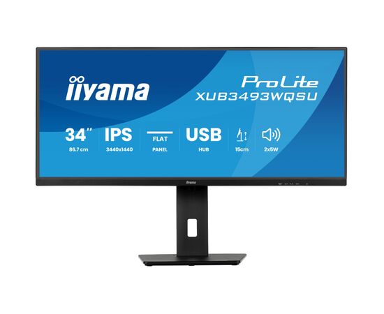 Монітор iiyama XUB3493WQSU-B6 Монітор iiyama XUB3493WQSU-B6