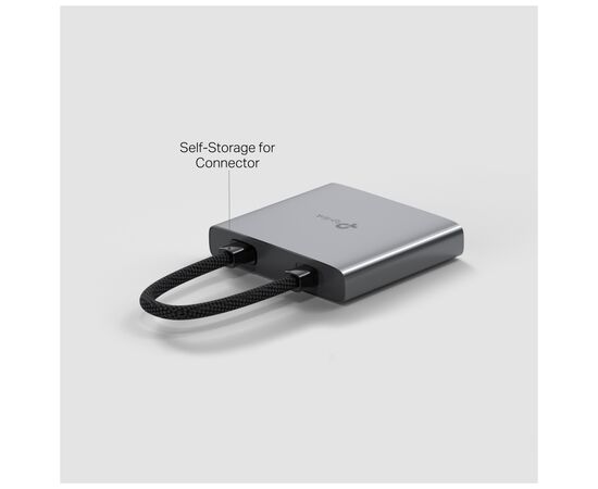 Концентратор TP-Link USB-C 3-in-1 1xUSB 3.0 + 1xUSB-C PD 100W + 1xHDMI (UH3020C), изображение 3 Концентратор TP-Link USB-C 3-in-1 1xUSB 3.0 + 1xUSB-C PD 100W + 1xHDMI (UH3020C), изображение 3