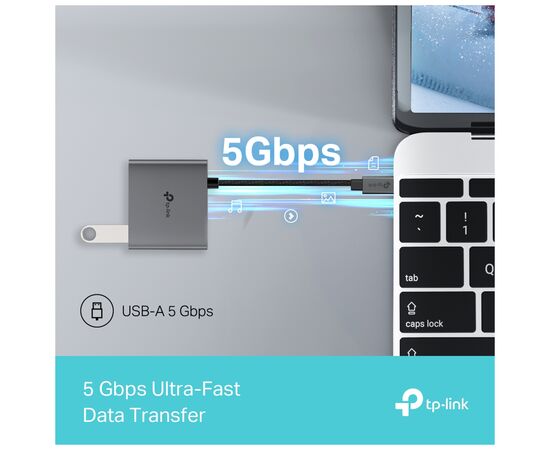 Концентратор TP-Link USB-C 3-in-1 1xUSB 3.0 + 1xUSB-C PD 100W + 1xHDMI (UH3020C), изображение 7 Концентратор TP-Link USB-C 3-in-1 1xUSB 3.0 + 1xUSB-C PD 100W + 1xHDMI (UH3020C), изображение 7