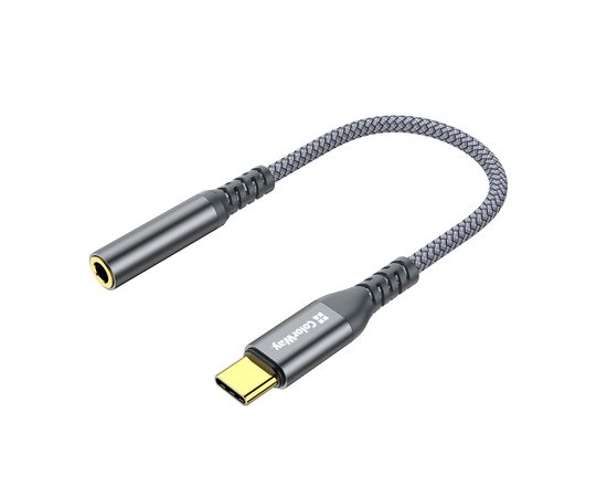 Переходник USB-C to 3.5mm F 0.14m gray ColorWay (CW-AD-CJ), изображение 2 Переходник USB-C to 3.5mm F 0.14m gray ColorWay (CW-AD-CJ), изображение 2