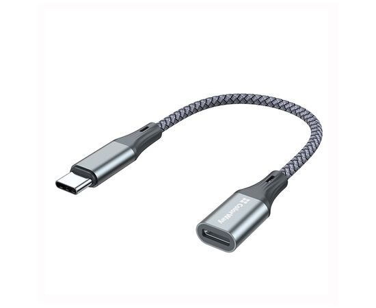 Переходник USB-C M to Lightning F 0.17m gray ColorWay (CW-AD-CL), изображение 2 Переходник USB-C M to Lightning F 0.17m gray ColorWay (CW-AD-CL), изображение 2