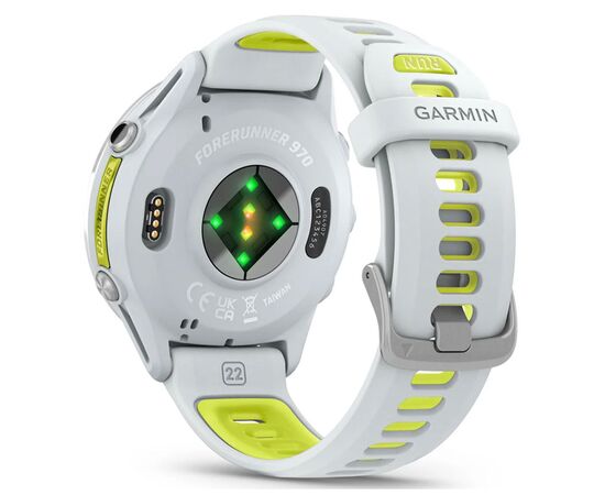 Смарт-часы Garmin Forerunner 970, Whitestone/Amp Yellow, GPS (010-02969-11), изображение 6 Смарт-часы Garmin Forerunner 970, Whitestone/Amp Yellow, GPS (010-02969-11), изображение 6