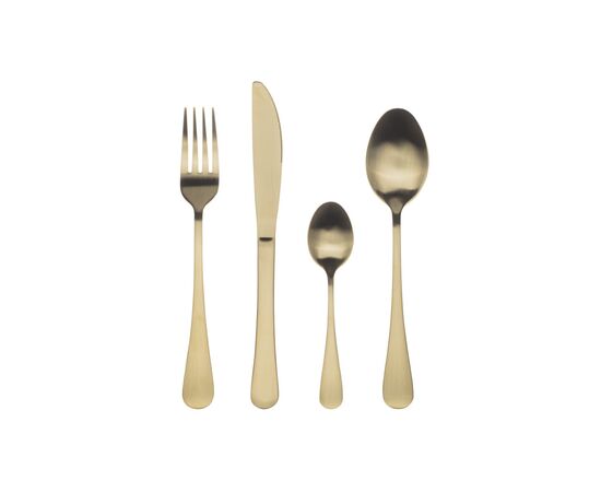 Набор столовых приборов Bergner Munich champagne matt, 24 предмета (BG-5139-CH)