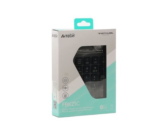 Клавіатура A4Tech FBK21C Wireless/Bluetooth Smoky Grey (4711421995108), зображення 10 Клавіатура A4Tech FBK21C Wireless/Bluetooth Smoky Grey (4711421995108), зображення 10