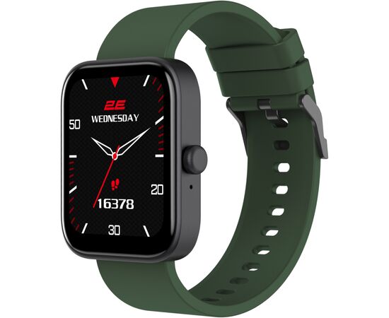 Смарт-часы 2E Alpha SQ Music Edition 46mm Black-Green + ремінець сірий (2E-CWW40BKGN-WS), изображение 2 Смарт-часы 2E Alpha SQ Music Edition 46mm Black-Green + ремінець сірий (2E-CWW40BKGN-WS), изображение 2