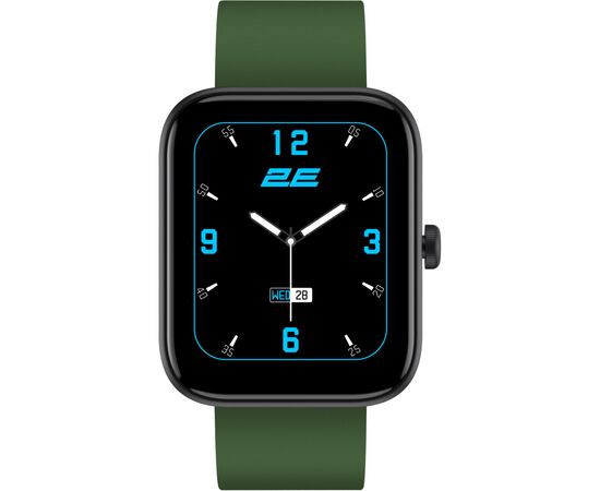 Смарт-часы 2E Alpha SQ Music Edition 46mm Black-Green + ремінець сірий (2E-CWW40BKGN-WS), изображение 3 Смарт-часы 2E Alpha SQ Music Edition 46mm Black-Green + ремінець сірий (2E-CWW40BKGN-WS), изображение 3