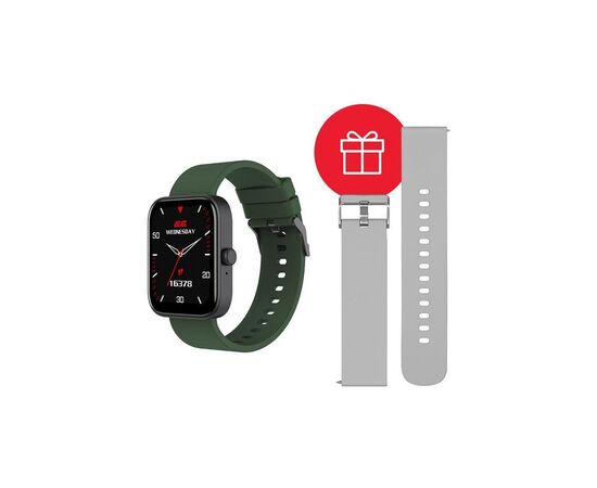 Смарт-часы 2E Alpha SQ Music Edition 46mm Black-Green + ремінець сірий (2E-CWW40BKGN-WS) Смарт-часы 2E Alpha SQ Music Edition 46mm Black-Green + ремінець сірий (2E-CWW40BKGN-WS)
