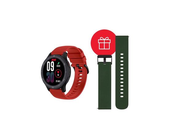 Смарт-часы 2E Motion GT2 47mm Black-red + ремінець зелений (2E-CWW21BKRD-WS) Смарт-часы 2E Motion GT2 47mm Black-red + ремінець зелений (2E-CWW21BKRD-WS)