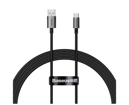 Дата кабель USB 2.0 AM to USB-C 1.5m 100W black Baseus (P10320102114-01) Дата кабель USB 2.0 AM to USB-C 1.5m 100W black Baseus (P10320102114-01)