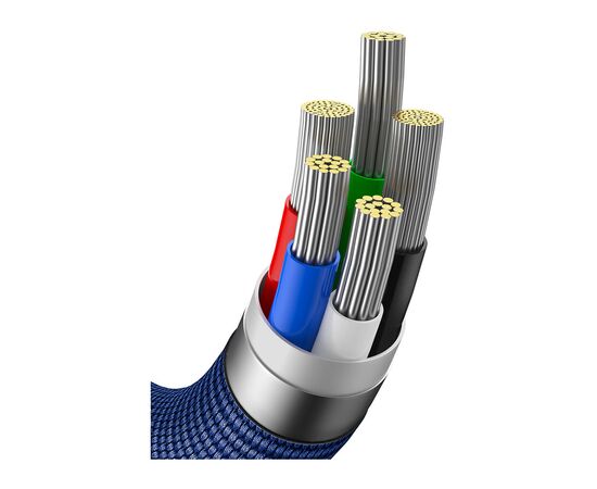 Дата кабель USB-C to Lightning 1.2m 20W blue Baseus (CAJY000203), зображення 4 Дата кабель USB-C to Lightning 1.2m 20W blue Baseus (CAJY000203), зображення 4