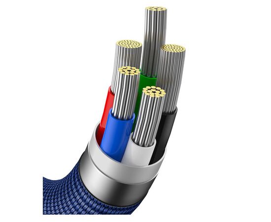 Дата кабель USB-C to Lightning 2.0m 20W blue Baseus (CAJY000303), изображение 4 Дата кабель USB-C to Lightning 2.0m 20W blue Baseus (CAJY000303), изображение 4