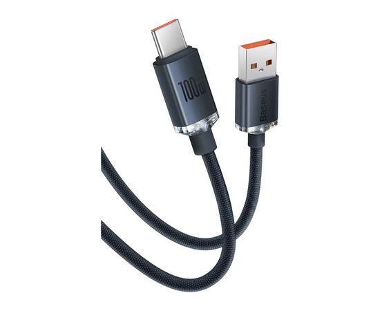 Дата кабель USB 2.0 AM to USB-C 1.2m 100W black Baseus (CAJY000401), изображение 2 Дата кабель USB 2.0 AM to USB-C 1.2m 100W black Baseus (CAJY000401), изображение 2
