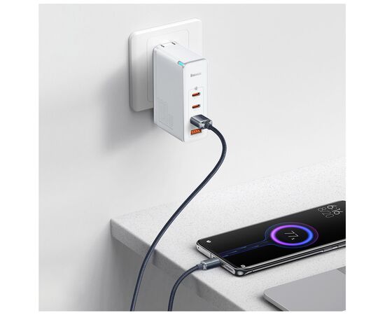 Дата кабель USB 2.0 AM to USB-C 1.2m 100W black Baseus (CAJY000401), изображение 6 Дата кабель USB 2.0 AM to USB-C 1.2m 100W black Baseus (CAJY000401), изображение 6
