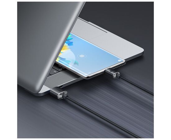 Дата кабель USB 2.0 AM to USB-C 1.2m 100W black Baseus (CAJY000401), изображение 8 Дата кабель USB 2.0 AM to USB-C 1.2m 100W black Baseus (CAJY000401), изображение 8