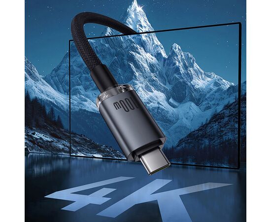 Дата кабель USB-C to USB-C 1.5m 100W USB3.2 20Gb black Baseus (P10318204111-00), изображение 10