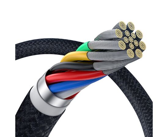 Дата кабель USB-C to USB-C 1.5m 100W USB3.2 20Gb black Baseus (P10318204111-00), изображение 6