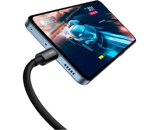 Дата кабель USB 2.0 AM to USB-C 2.0m 65W black Baseus (CAYS001001), изображение 5