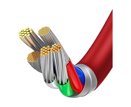 Дата кабель USB-C to Lightning 1.0m 20W red Baseus (CATLYS-A09), зображення 4 Дата кабель USB-C to Lightning 1.0m 20W red Baseus (CATLYS-A09), зображення 4