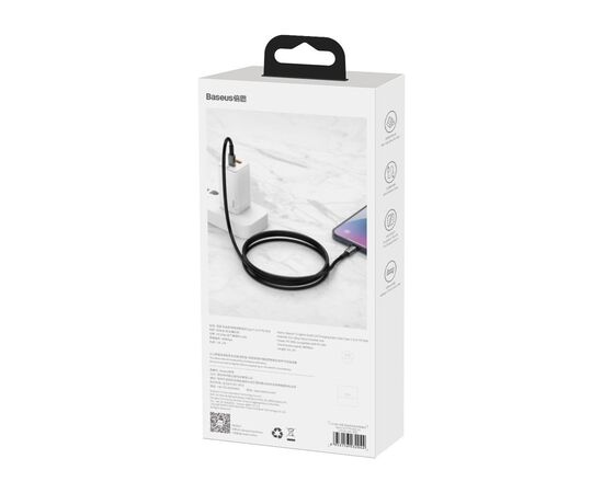 Дата кабель USB-C to USB-C 2.0m 100W black Baseus (CATWJ-A01), зображення 5 Дата кабель USB-C to USB-C 2.0m 100W black Baseus (CATWJ-A01), зображення 5