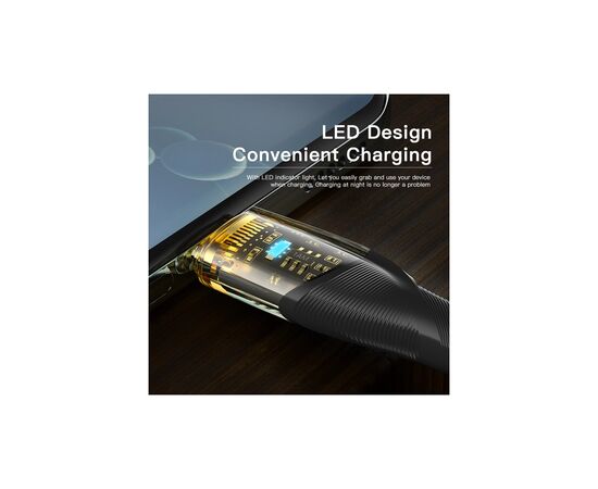 Дата кабель USB-C to USB-C 1.0m 100W black Essager (EXCTT1-XJ01-P), изображение 4 Дата кабель USB-C to USB-C 1.0m 100W black Essager (EXCTT1-XJ01-P), изображение 4