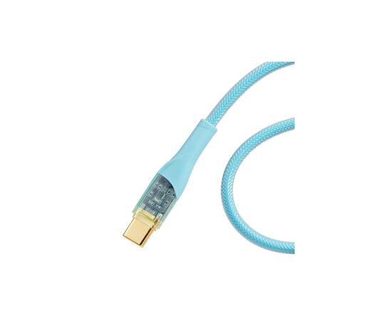 Дата кабель USB-C to USB-C 1.0m 100W blue Essager (EXCTT1-XJ03-P), изображение 2 Дата кабель USB-C to USB-C 1.0m 100W blue Essager (EXCTT1-XJ03-P), изображение 2
