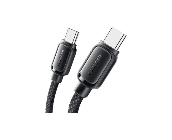 Дата кабель USB-C to USB-C 1.0m 100W black Essager (EXCTT1-TD01-P), изображение 3 Дата кабель USB-C to USB-C 1.0m 100W black Essager (EXCTT1-TD01-P), изображение 3